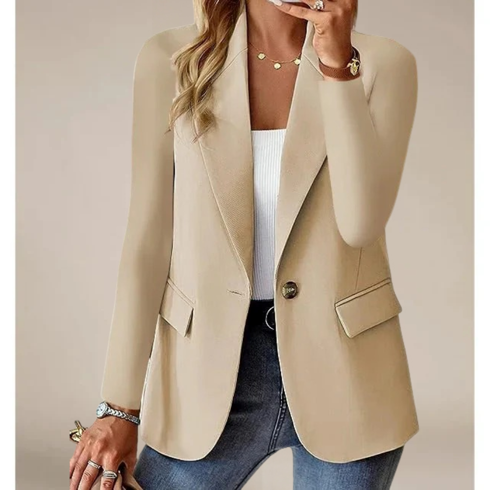 Klassischer Damenblazer Elegant Schwarz
