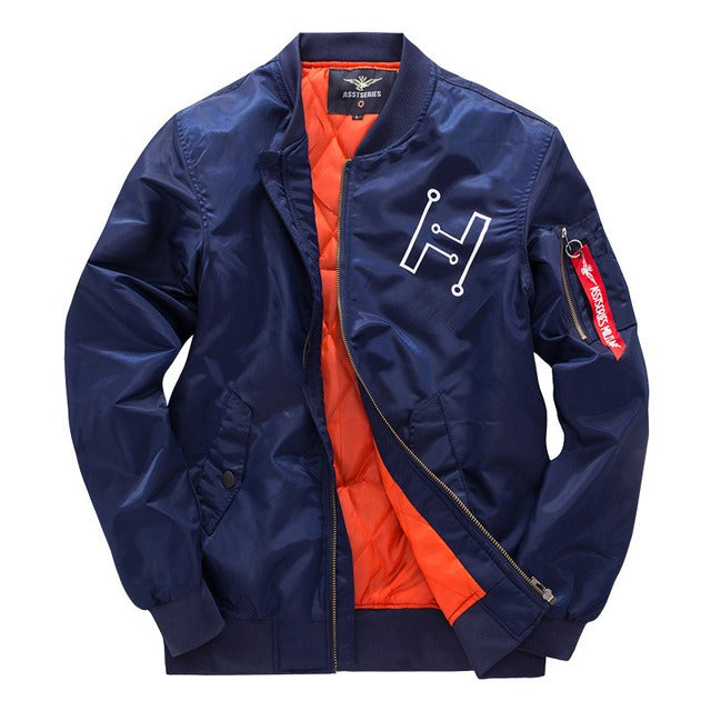 Herren Bomberjacke Urban Style Reißverschluss