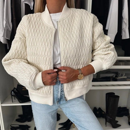 Winter Jacke Steppjacke Kurz Boxy Reißverschluss