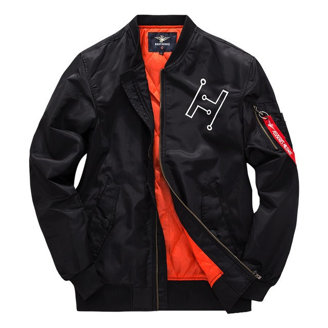 Herren Bomberjacke Urban Style Reißverschluss