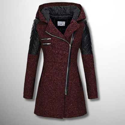 Frauen Winterjacke Taillierte Passform mit Kapuze