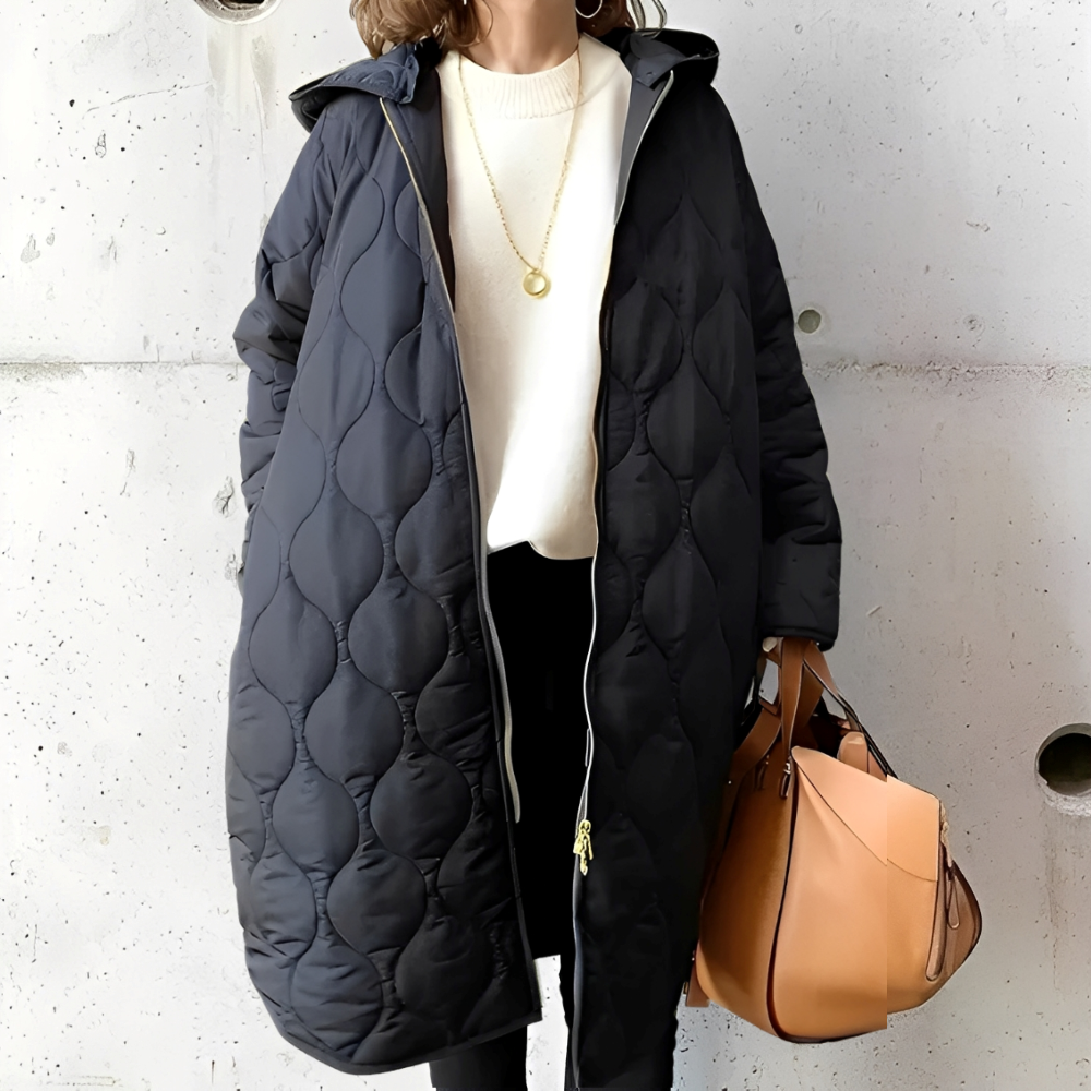 Praktischer Winterparka Kapuze Modern