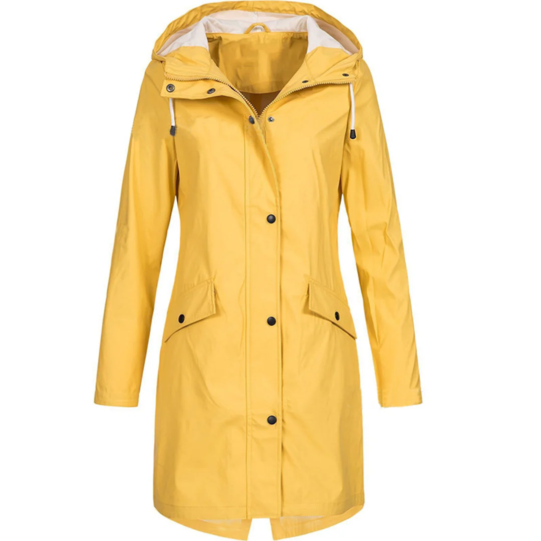 Wasserabweisende Regenjacke Frauen Taillierte Passform
