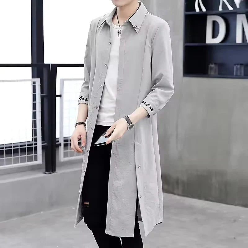 Gunnar - Großer Trenchcoat aus Baumwolle Mischstoff - IdealeKleiden
