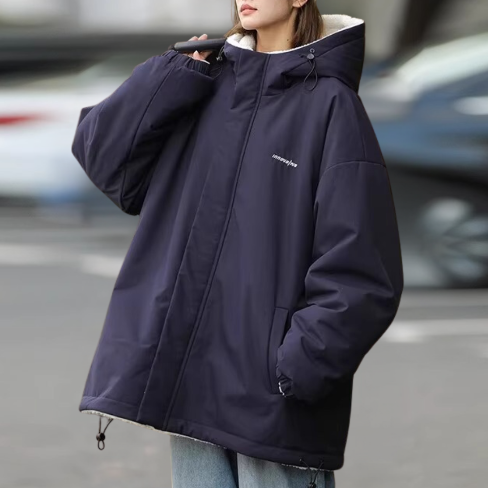 Damen Winterjacke Warm Wendbar