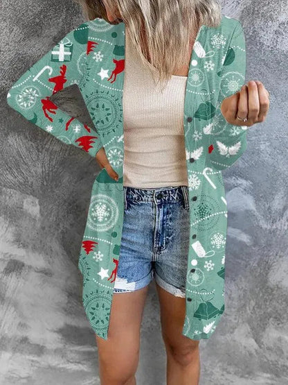 Weihnachtliche Damen Strickpullover Festlich