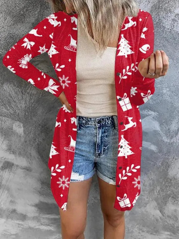 Weihnachtliche Damen Strickpullover Festlich
