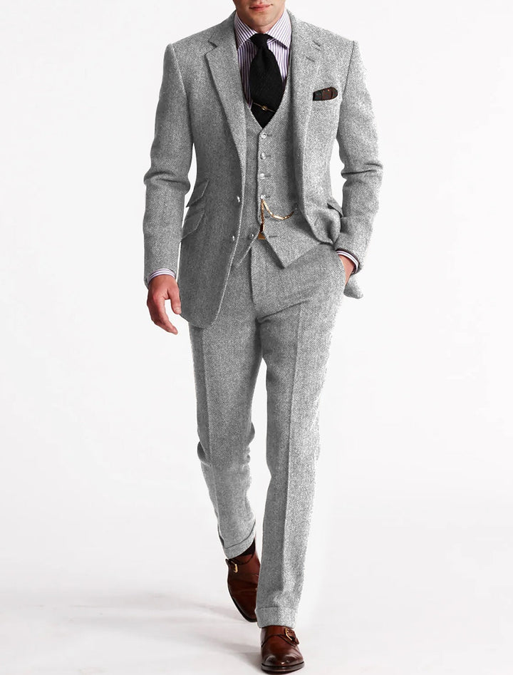 Herren Anzugsset 3-teilig Elegante Kombination