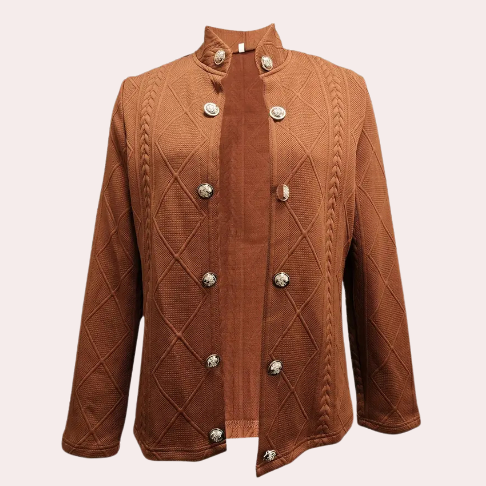 Eleganter Damen Wintermantel mit Knöpfen