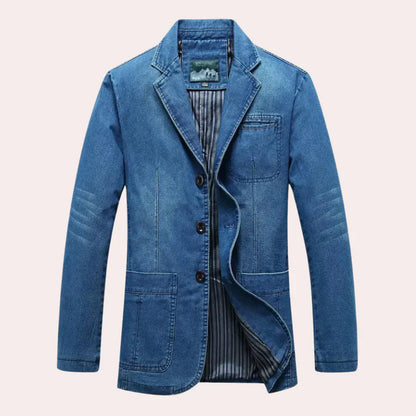Eleganter Jeans-Blazer für Männer Modern Style