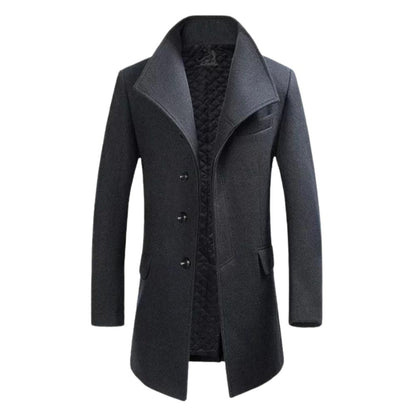 Stylisher Wollmantel Herren Eleganz
