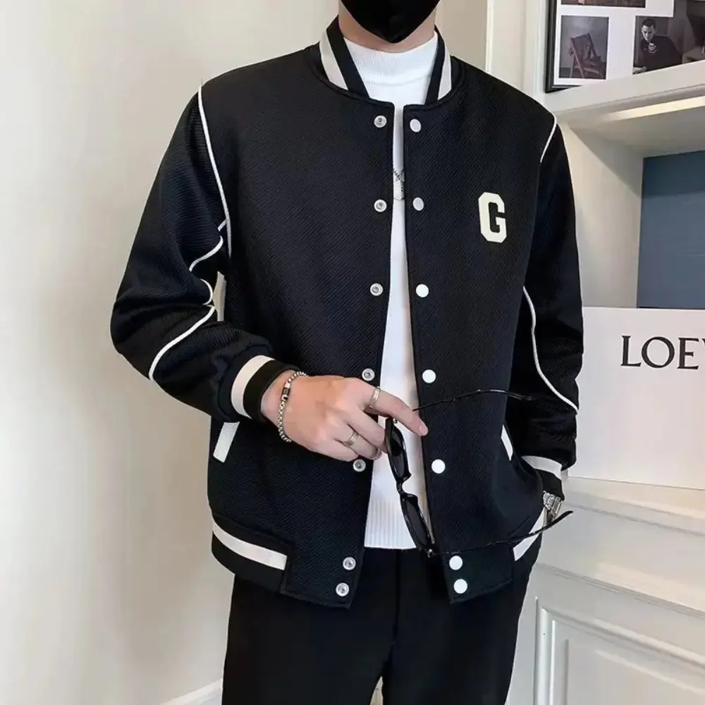 Motorrad Lederjacke Varsity Style