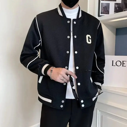 Motorrad Lederjacke Varsity Style