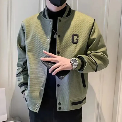 Motorrad Lederjacke Varsity Style