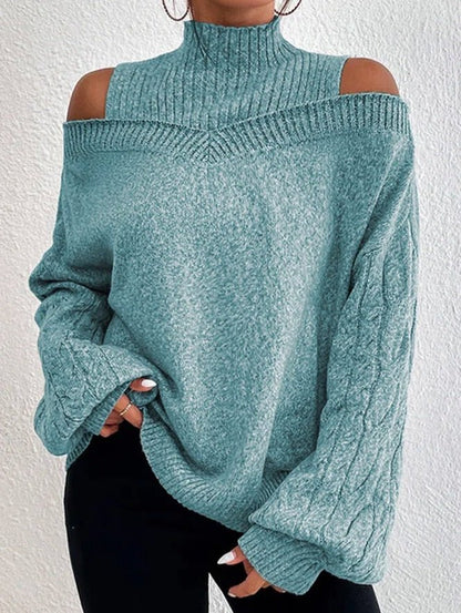 Weiche Off-Shoulder-Sweatshirt Damen