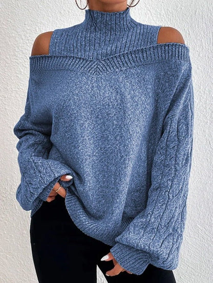 Weiche Off-Shoulder-Sweatshirt Damen