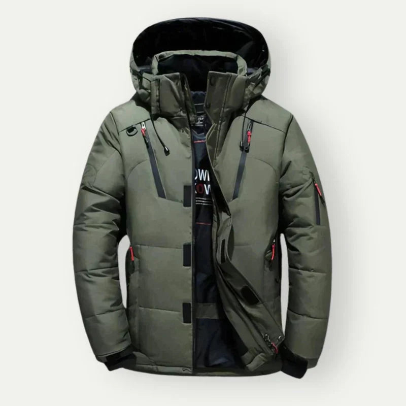 Herren Steppjacke Warm Kapuzenjacke