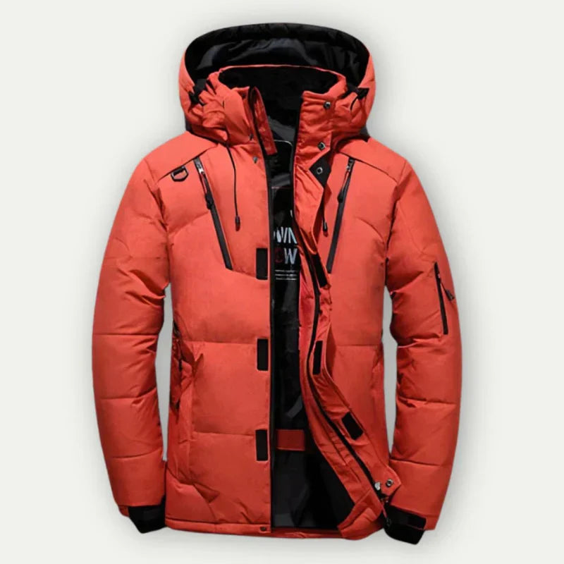 Herren Steppjacke Warm Kapuzenjacke