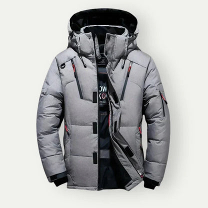 Herren Steppjacke Warm Kapuzenjacke