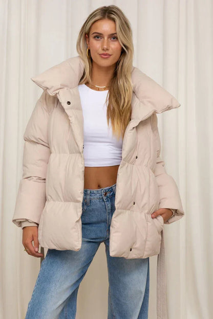 Warm gepolsterte Winterjacke