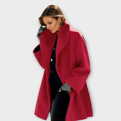 Luxus Wolljacke Winddicht Damen