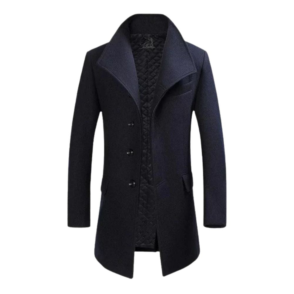 Stylisher Wollmantel Herren Eleganz