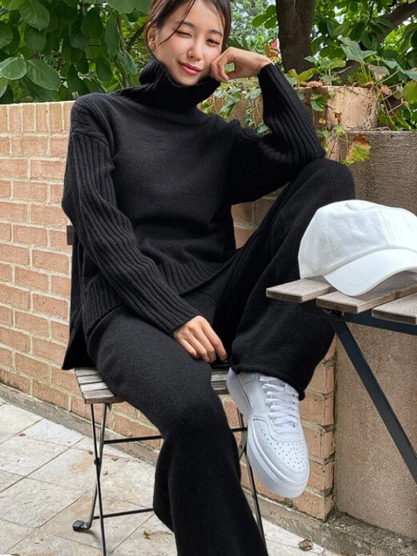 Strickkleid Damen Warm &amp; Elegannt