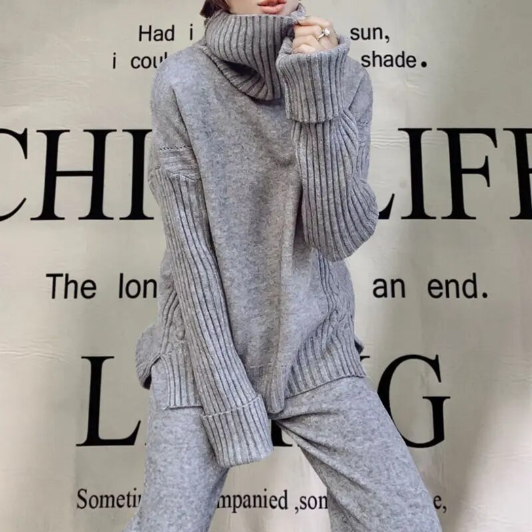 Strickkleid Damen Warm &amp; Elegannt