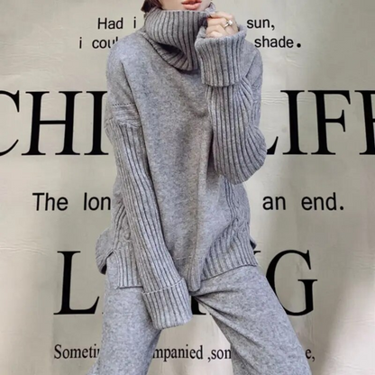 Strickkleid Damen Warm & Elegannt