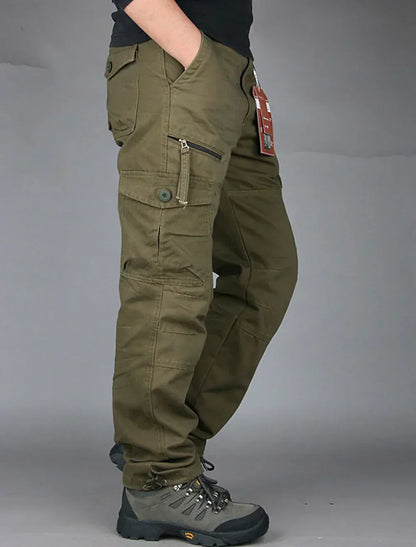 Herren Cargohose Bequem Vieltaschig
