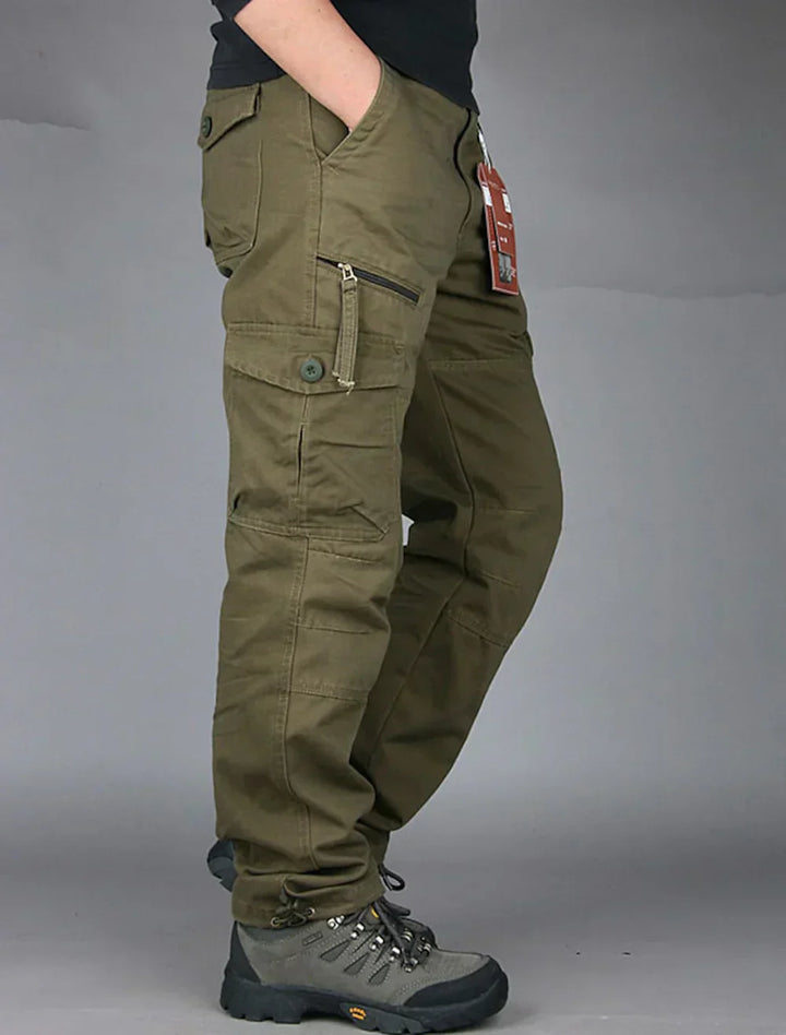 Herren Cargohose Bequem Vieltaschig