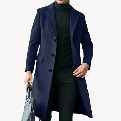Herren Wollmantel Eleganter Reverskragen
