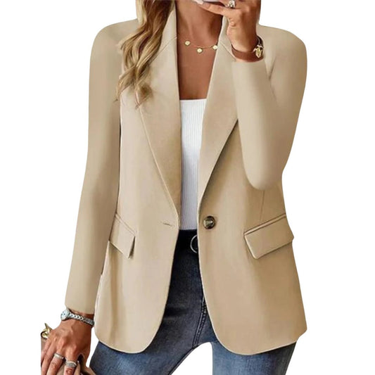 Damen Blazer Langarm Elegant Freizeit - IdealeKleiden