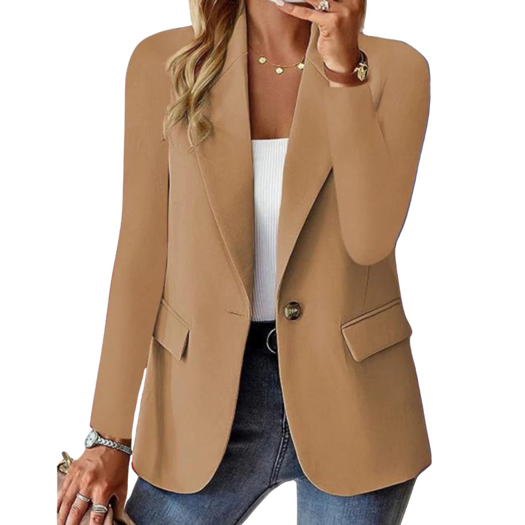 Damen Blazer Langarm Elegant Freizeit
