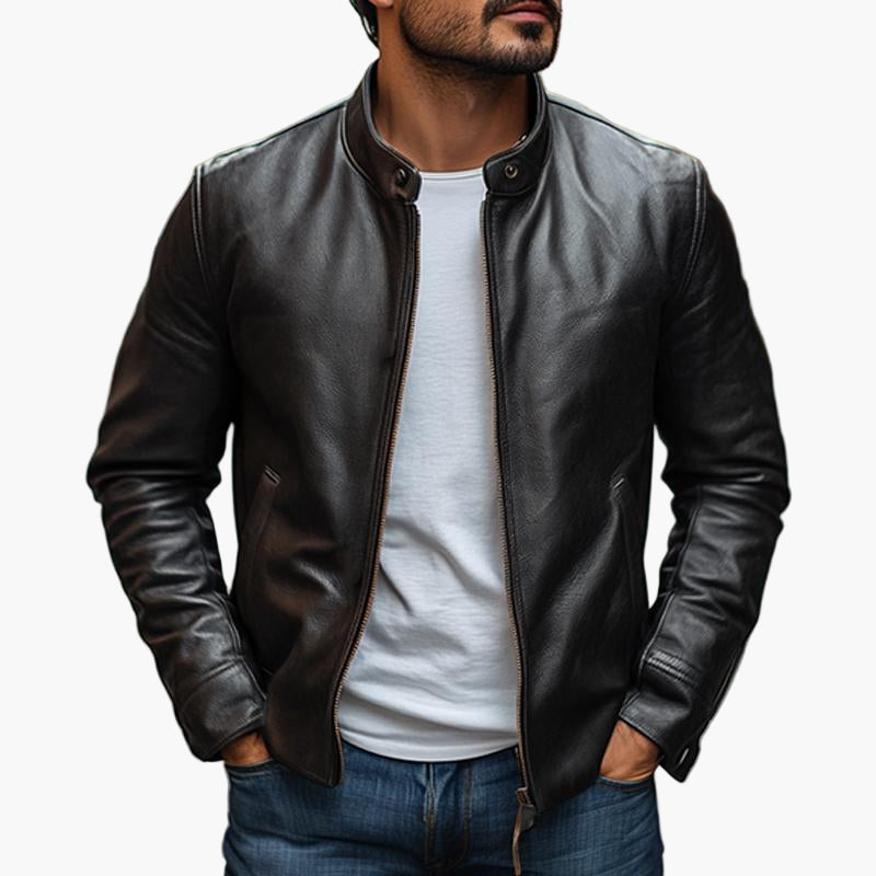 Slim Fit Herrenjacke Modern Stehkragen