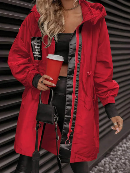 Stylische Jacke mit Kapuze Modern Design