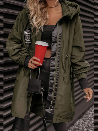 Stylische Jacke mit Kapuze Modern Design