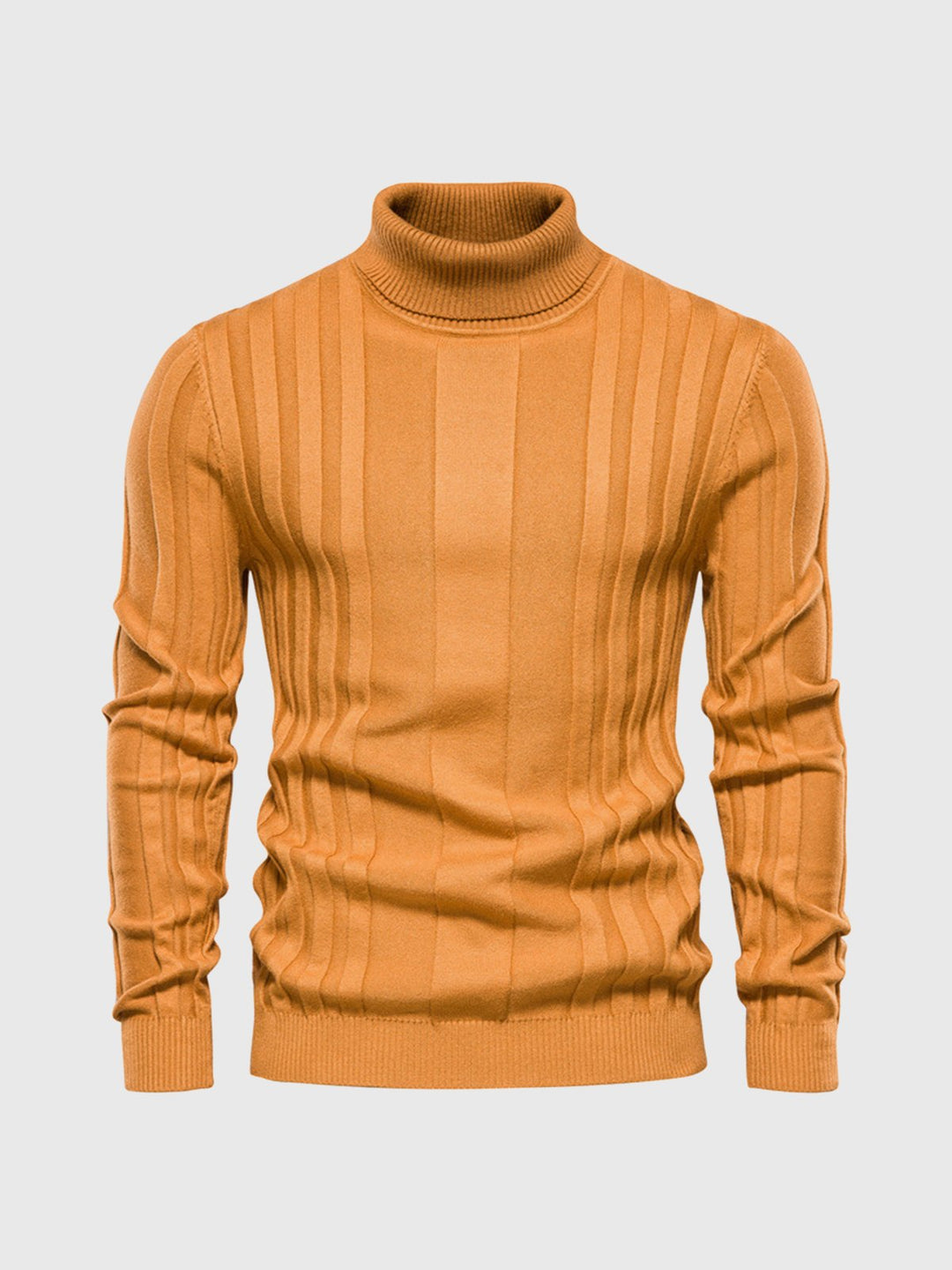 Gestreifter Rollkragen Pullover Herren