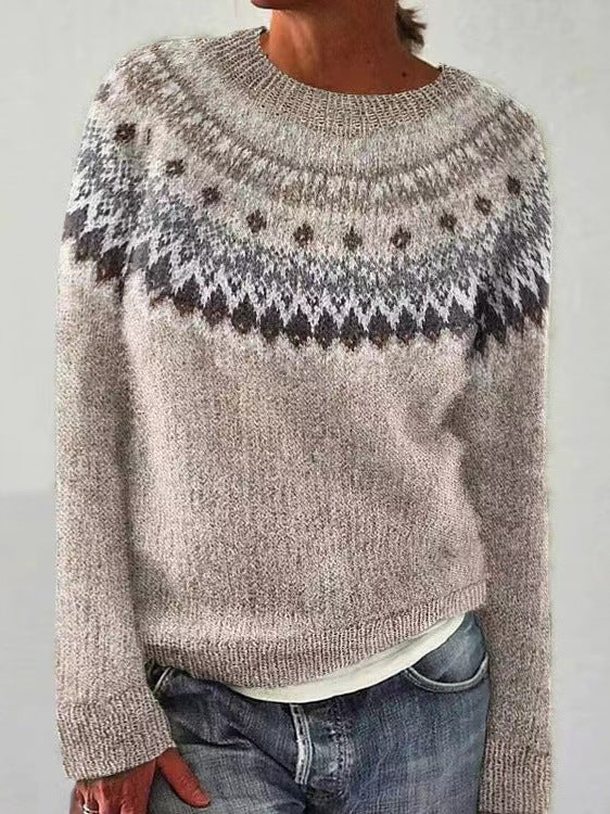 Weihnachtspullover Damen Rentier Motiv Festlich