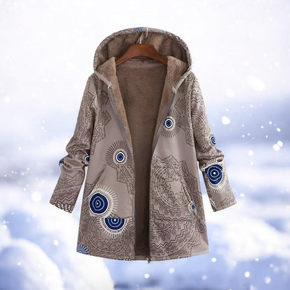 Winterparka Damen Rot Warm