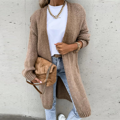 Elegante Damenjacke Kaschmir Warm & Lang für Herbst/Winter - IdealeKleiden