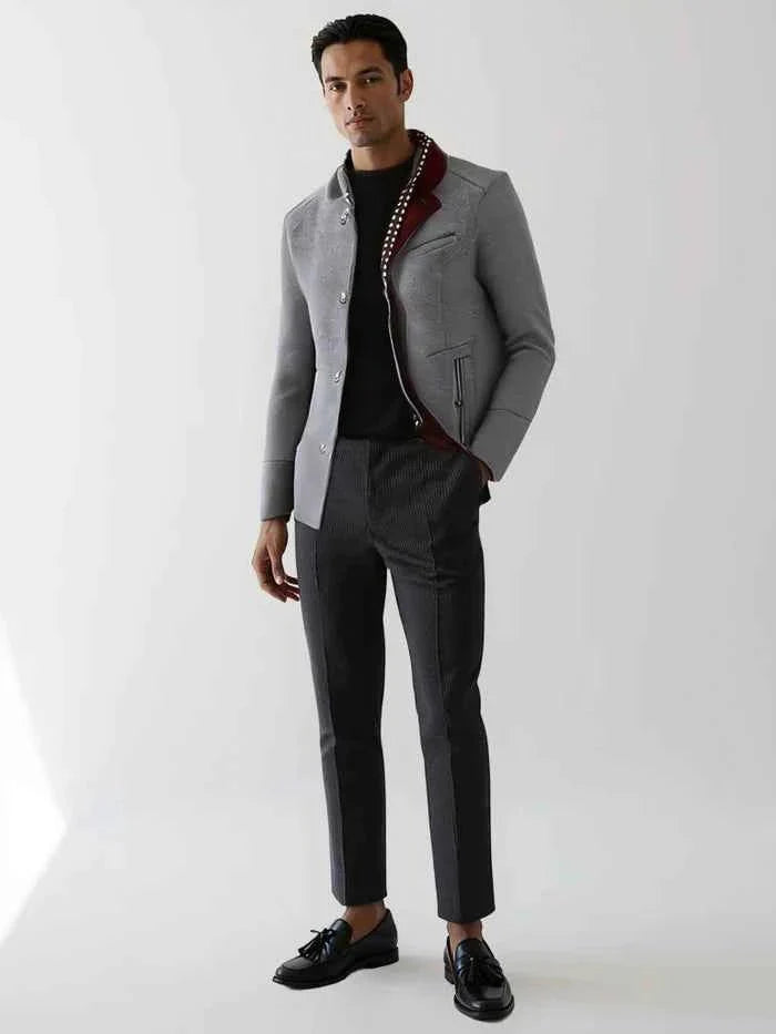 Eleganter Herren Wintermantel - IdealeKleiden