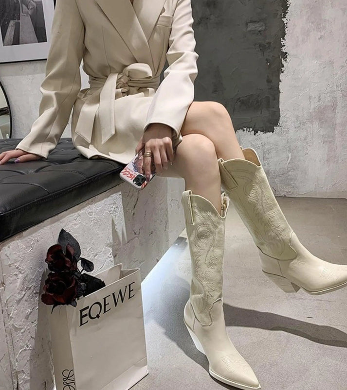 Knöchelhohe Lederstiefel Winter Warm - IdealeKleiden