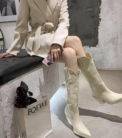 Knöchelhohe Lederstiefel Winter Warm - IdealeKleiden