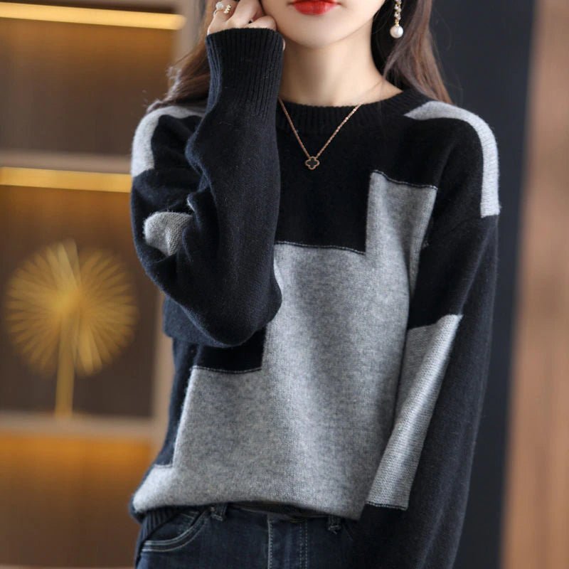 Bequemer Strickpullover Freizeitlook