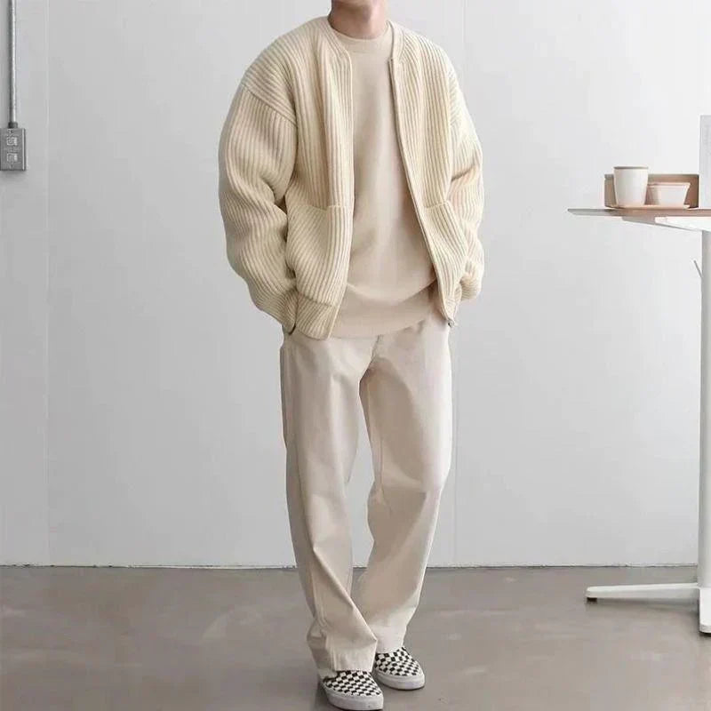 Praktische Strickjacke Reißverschluss Vorteil