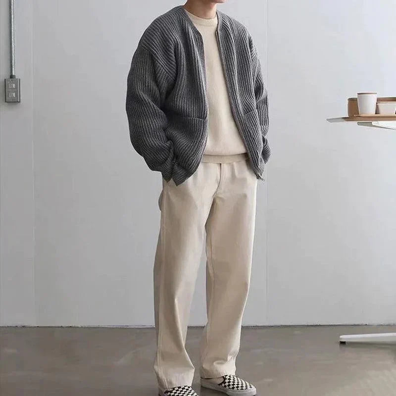Praktische Strickjacke Reißverschluss Vorteil