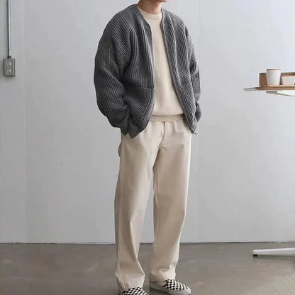 Praktische Strickjacke Reißverschluss Vorteil