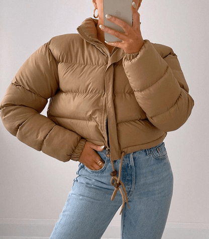 Kurze Pufferjacke Sportlich mit Reißverschluss