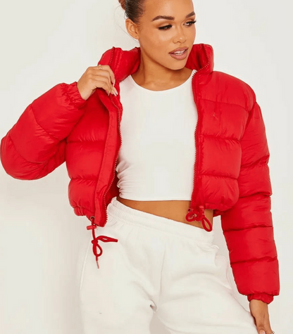 Kurze Pufferjacke Sportlich mit Reißverschluss